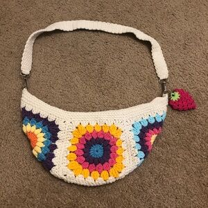 Colorful Crochet crossbody bag